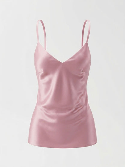 Canottiera Rosa Simil Raso