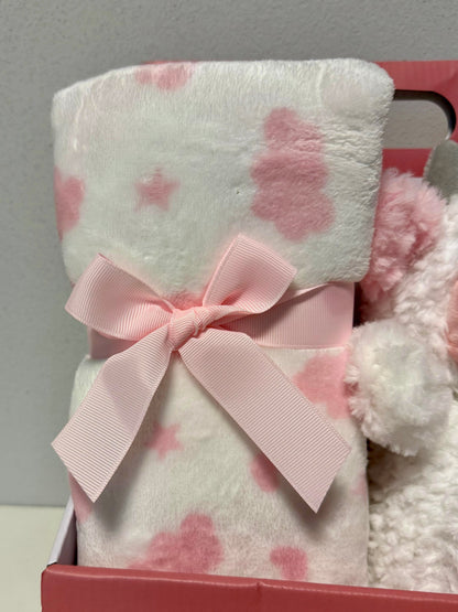Set Plaid e Peluche Mucca Rosa Bagigi