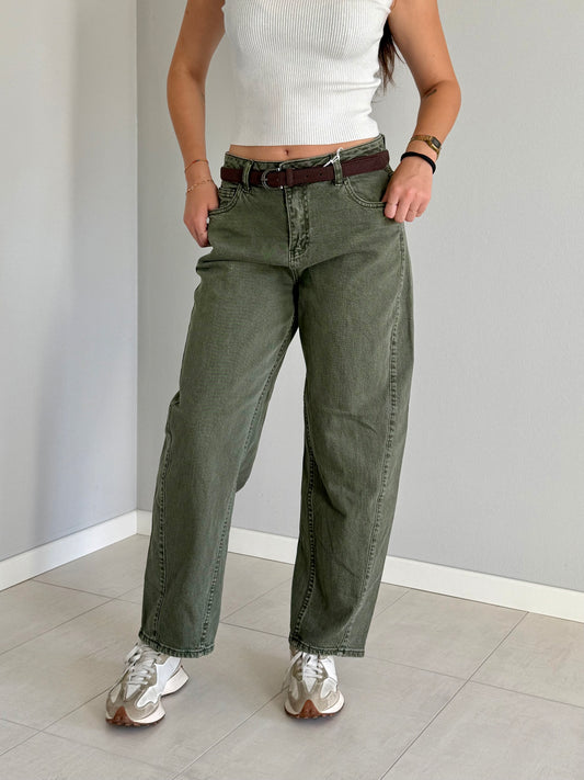 Balloon Jeans Verde da Donna