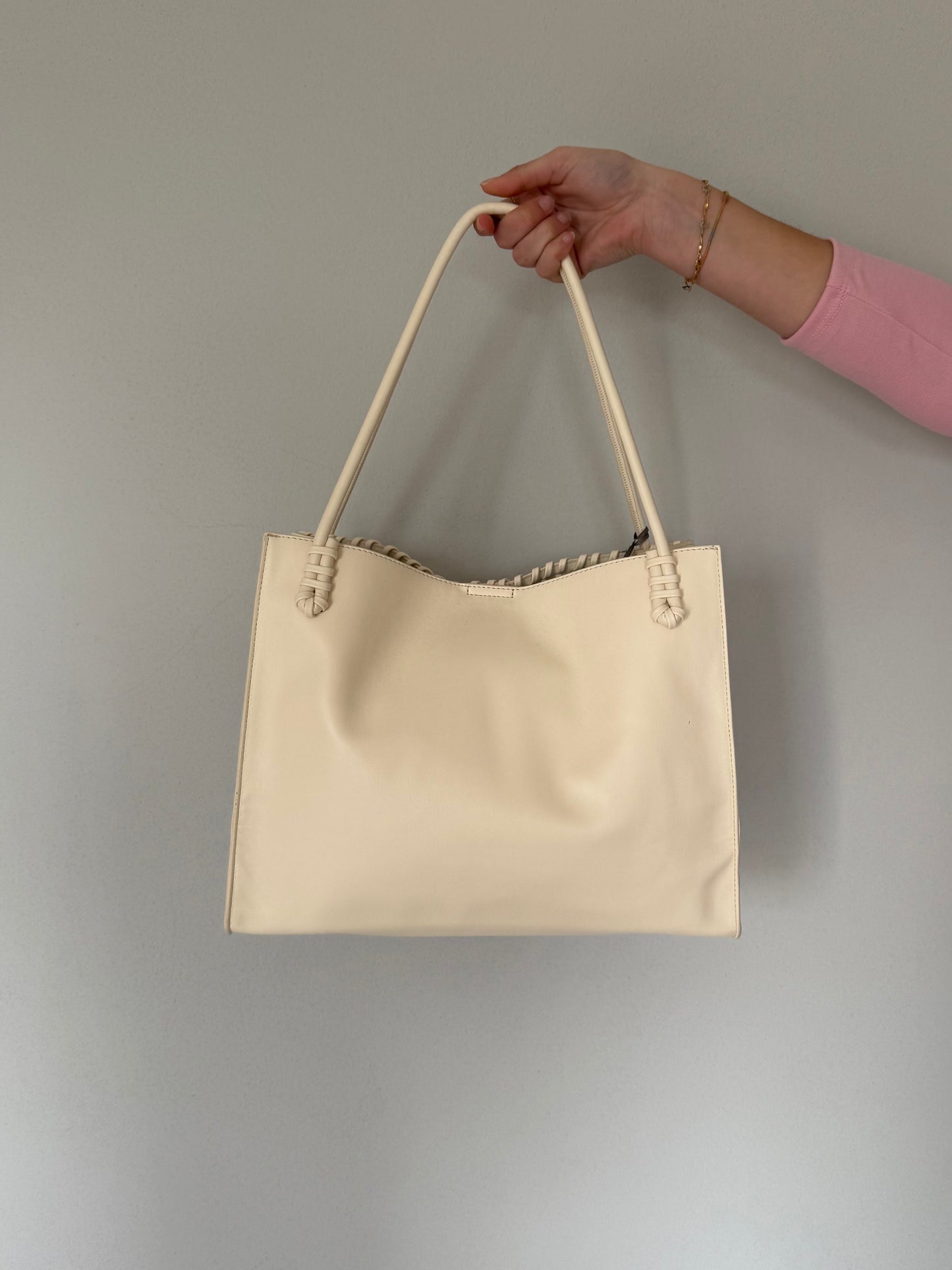 Borsa da Ufficio con Motivo Intrecciato