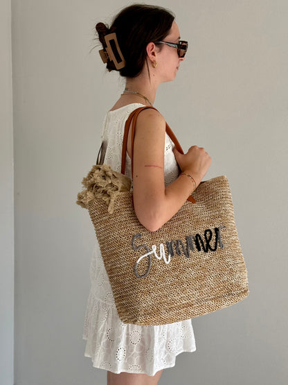 Borsa da Spiaggia in Rafia Summer