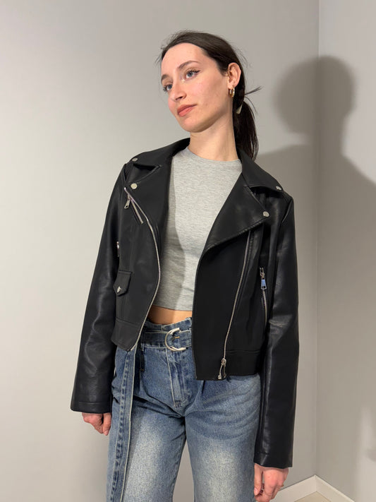Chiodo in similpelle da Donna