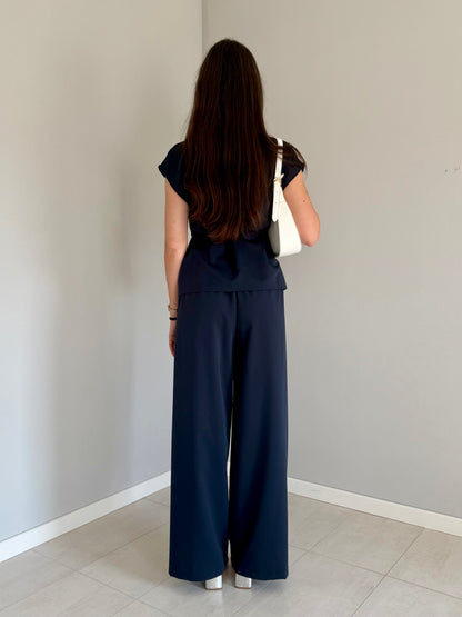 Set Coordinato Elegante Blu