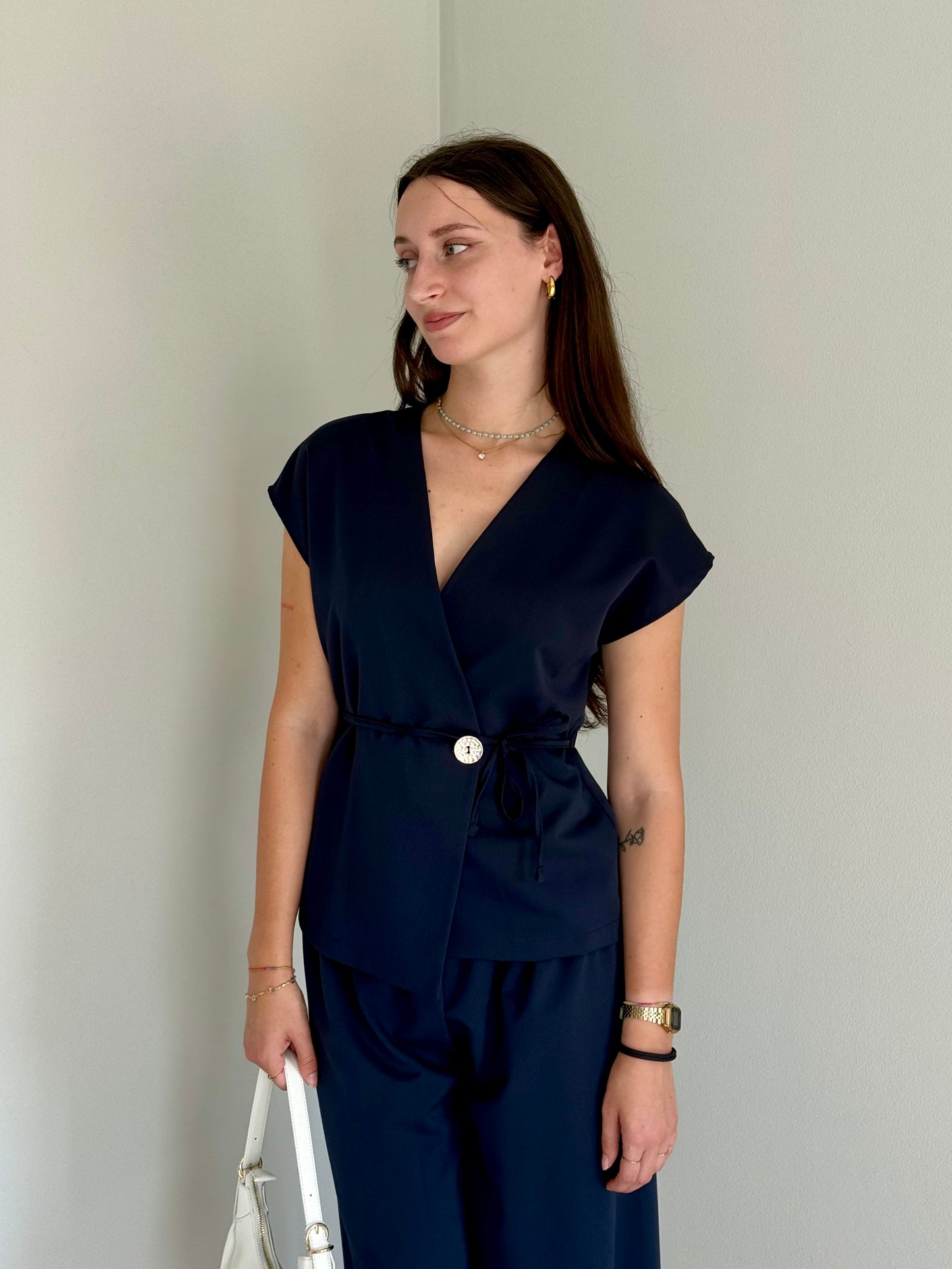 Set Coordinato Elegante Blu