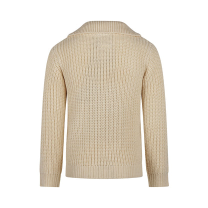 Maglione con Zip Beige da Bimbo Koko Noko Q52807-37