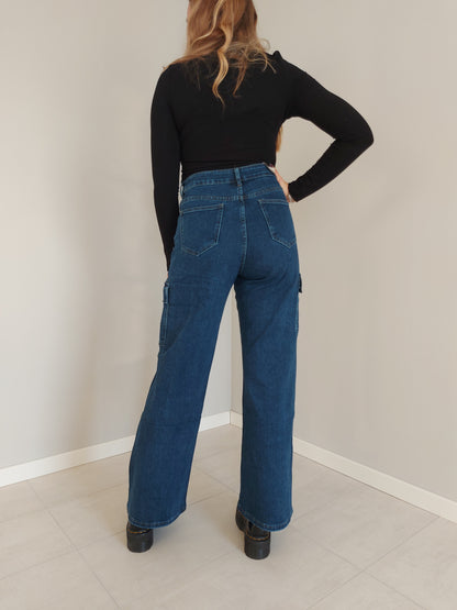 Jeans Cargo Palazzo