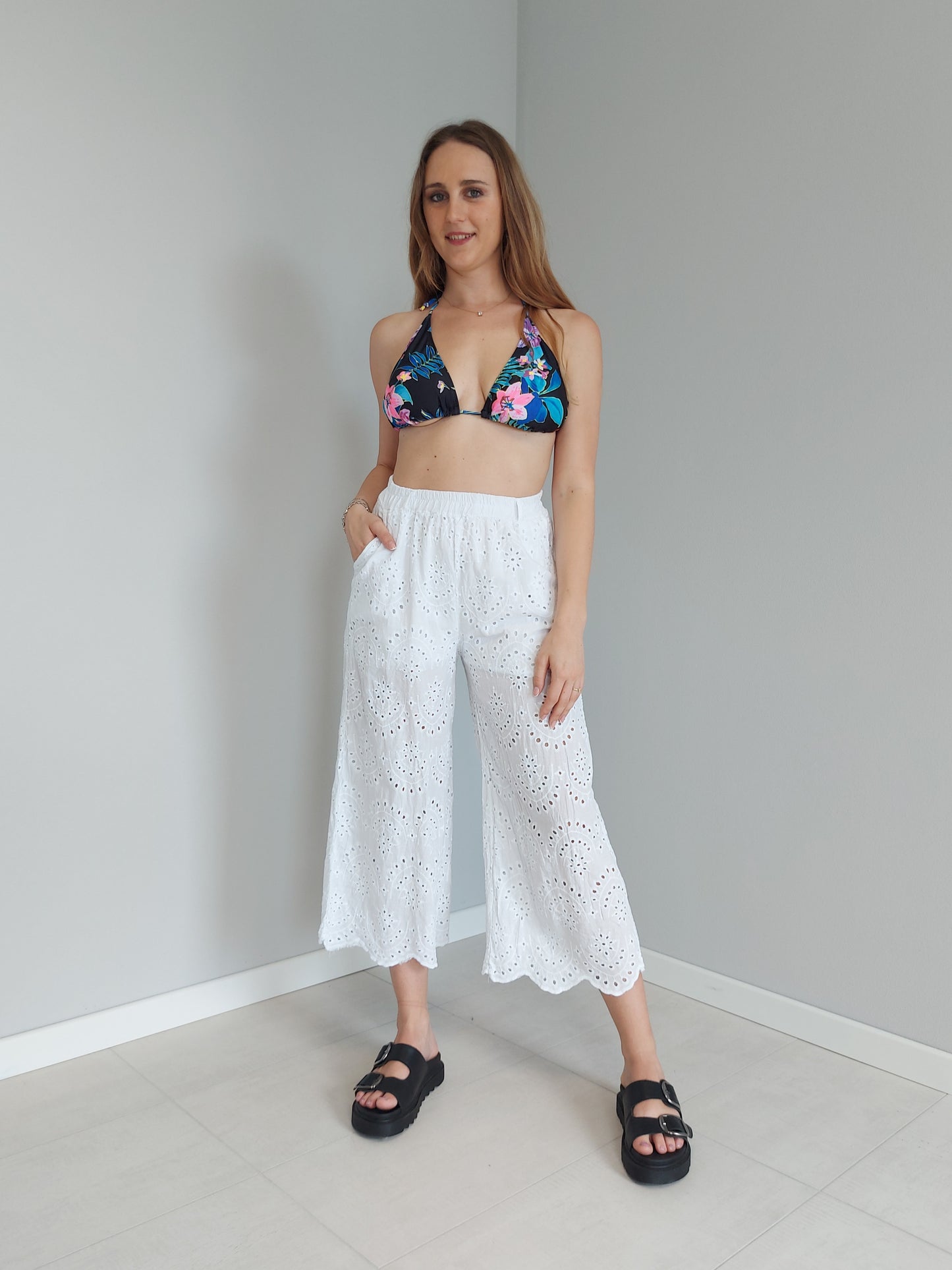 Pantaloni in Sangallo Bianchi