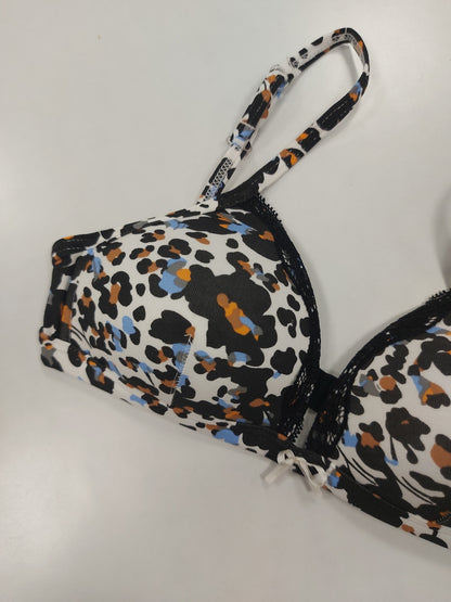 Coordinato Leopardato Reggiseno + Slip Jadea 4237