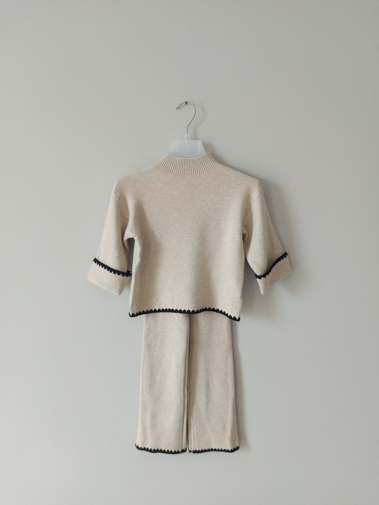 Coordinato in Maglia Beige
