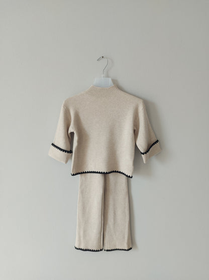 Coordinato in Maglia Beige
