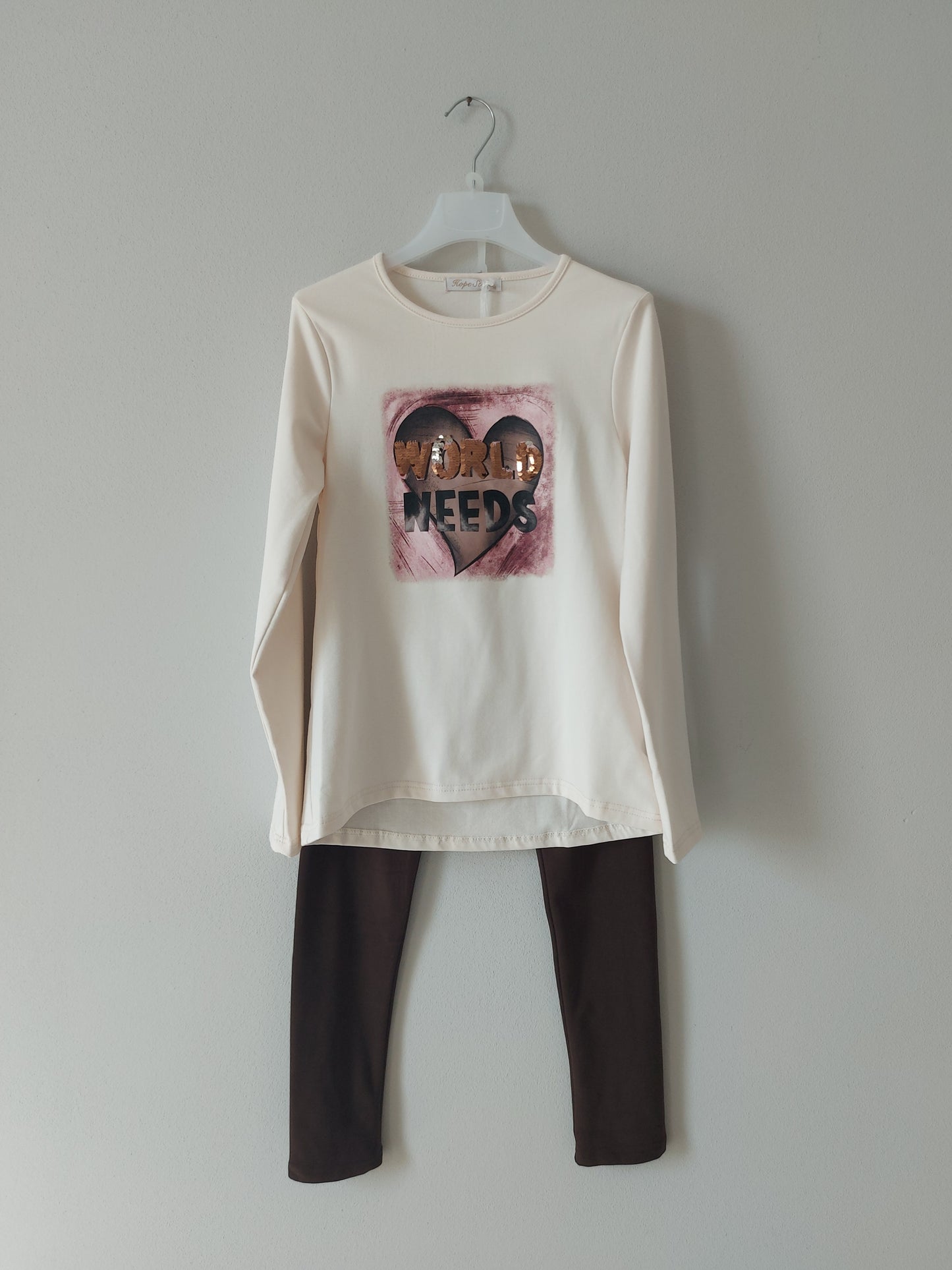 Completo Maglietta e Leggings Felpati