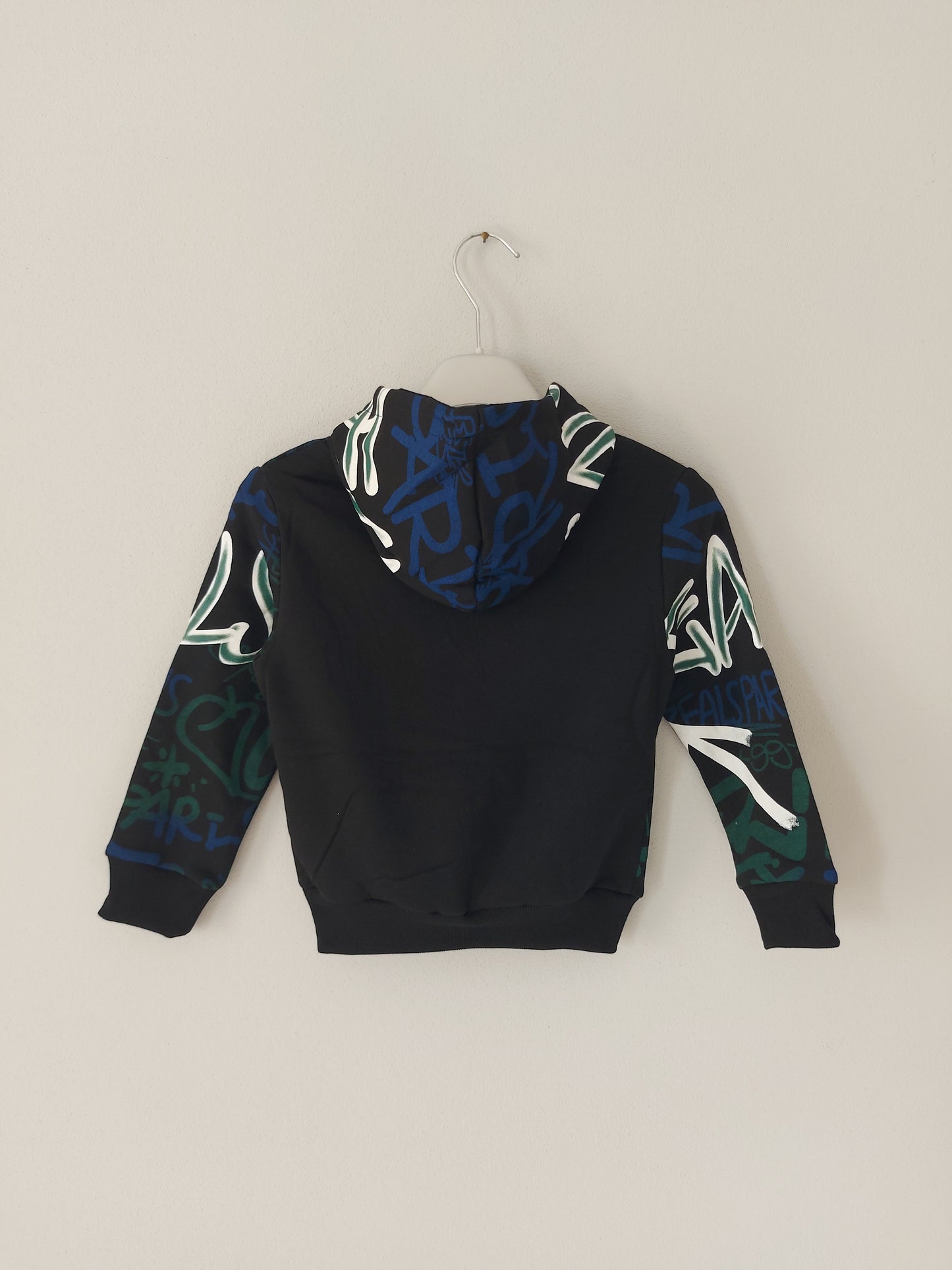 Felpa con Cappuccio Street style Nera
