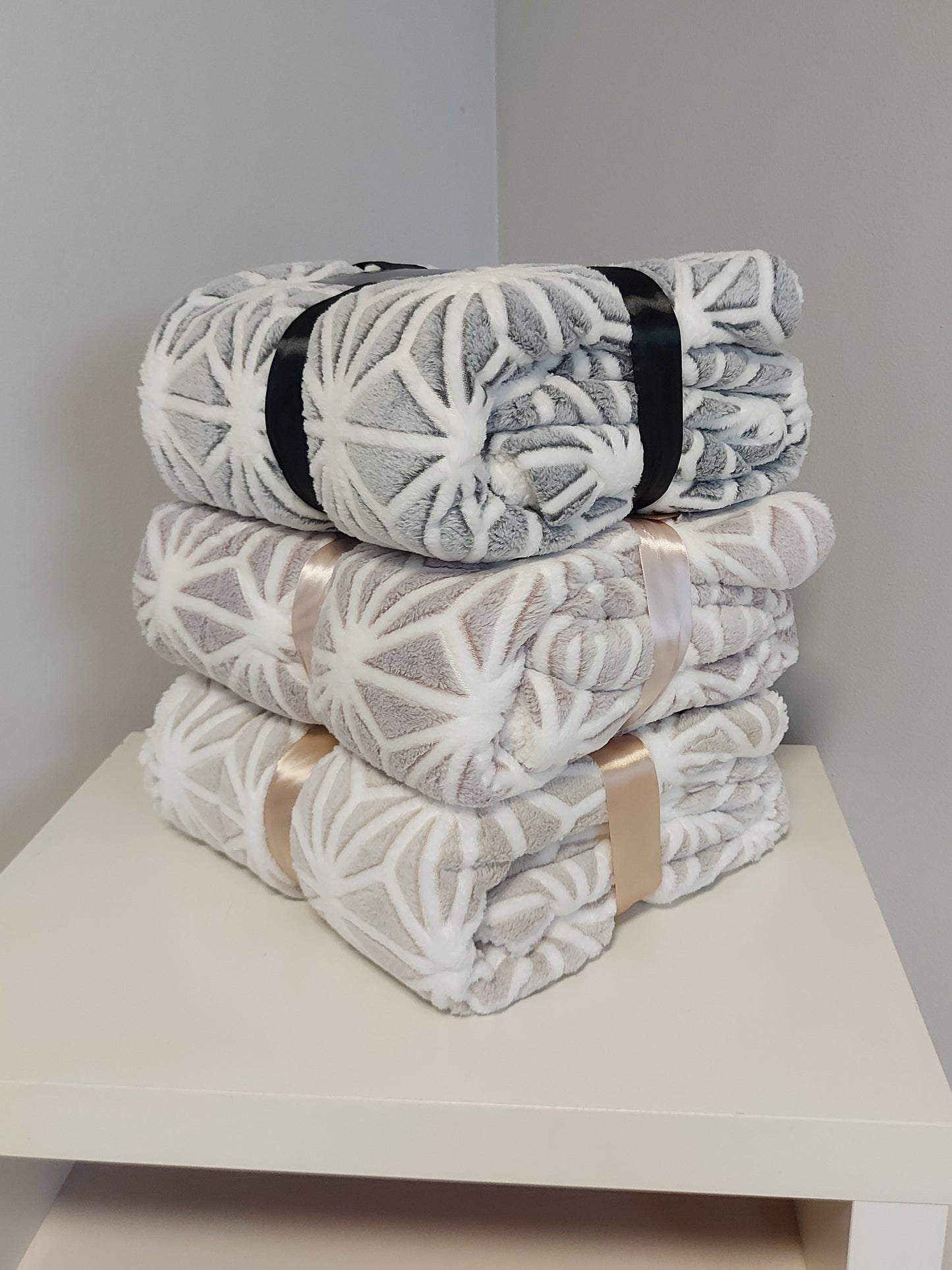 Plaid da Divano 130X160 cm Grigio ZA51
