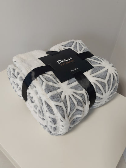 Plaid da Divano 130X160 cm Grigio ZA51
