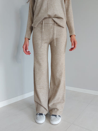 Pantaloni in Maglia Beige Brugi CT5K