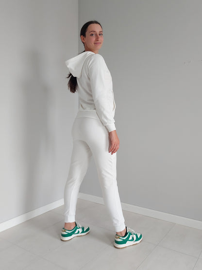 Pantaloni Joggers Bianchi Heppiness