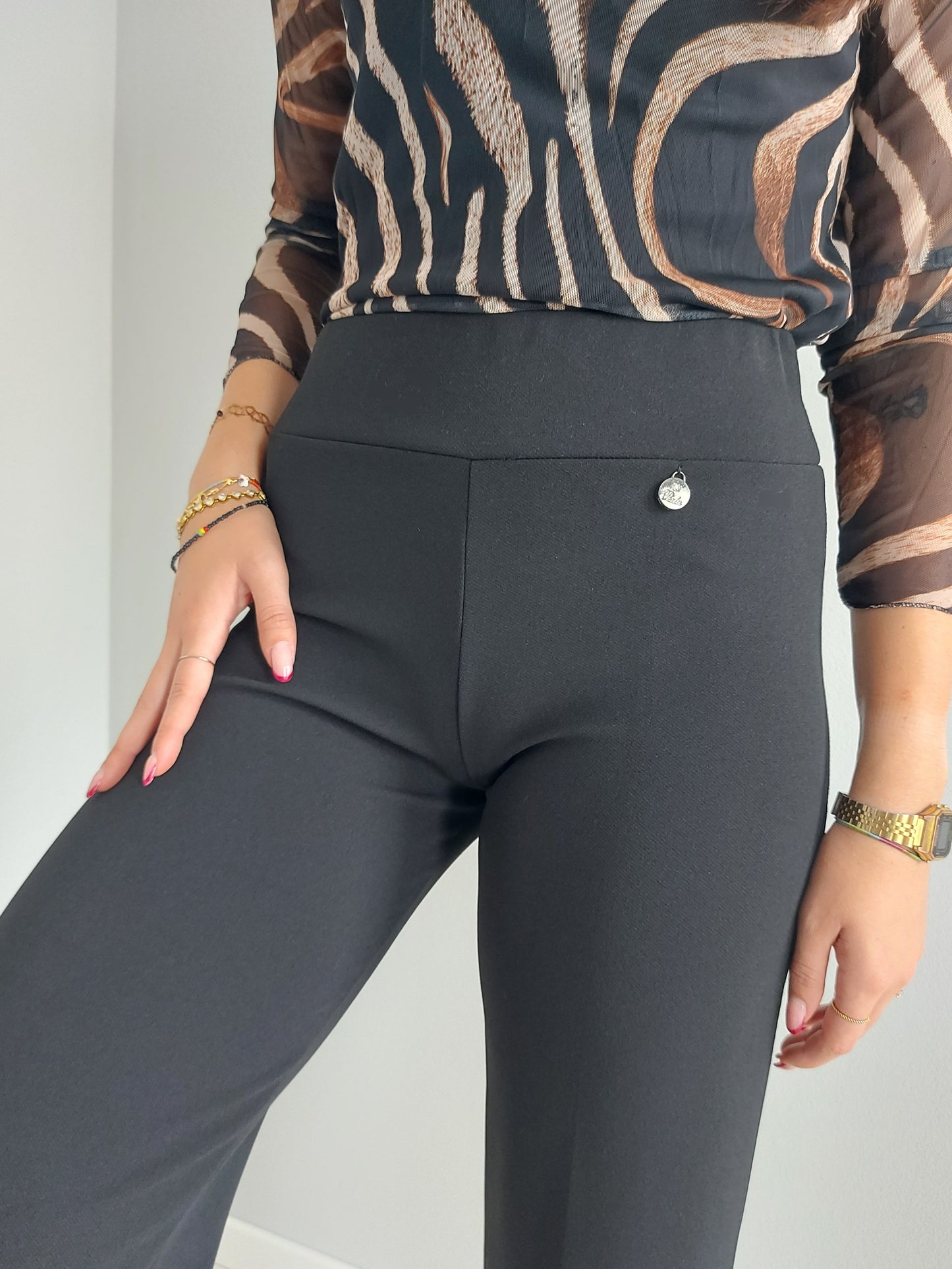 Pantaloni Palazzo Eleganti Neri