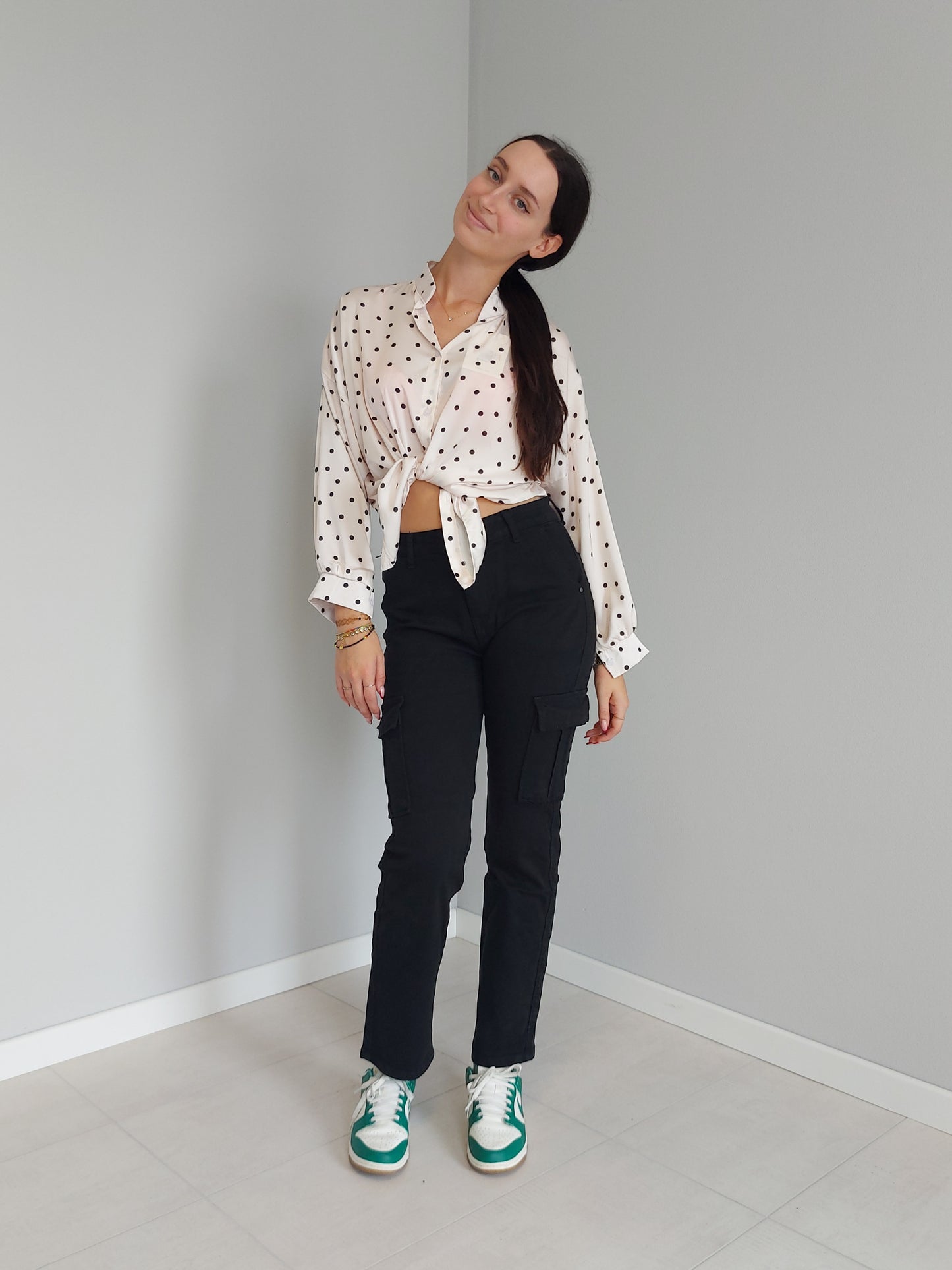 Pantaloni Cargo Neri
