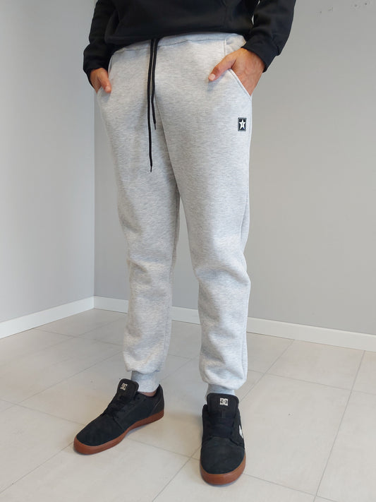 Pantaloni Joggers Grigio Melange Hollywood