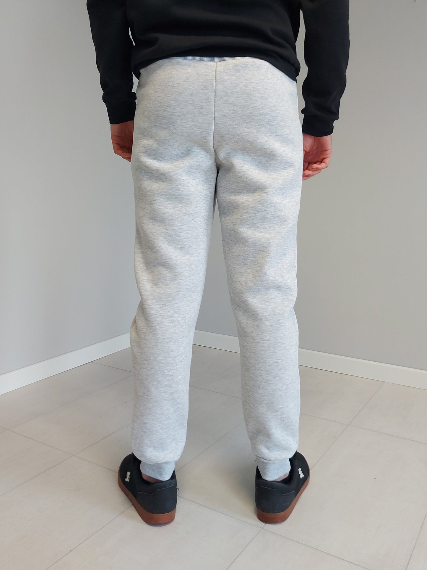 Pantaloni Joggers Grigio Melange Hollywood