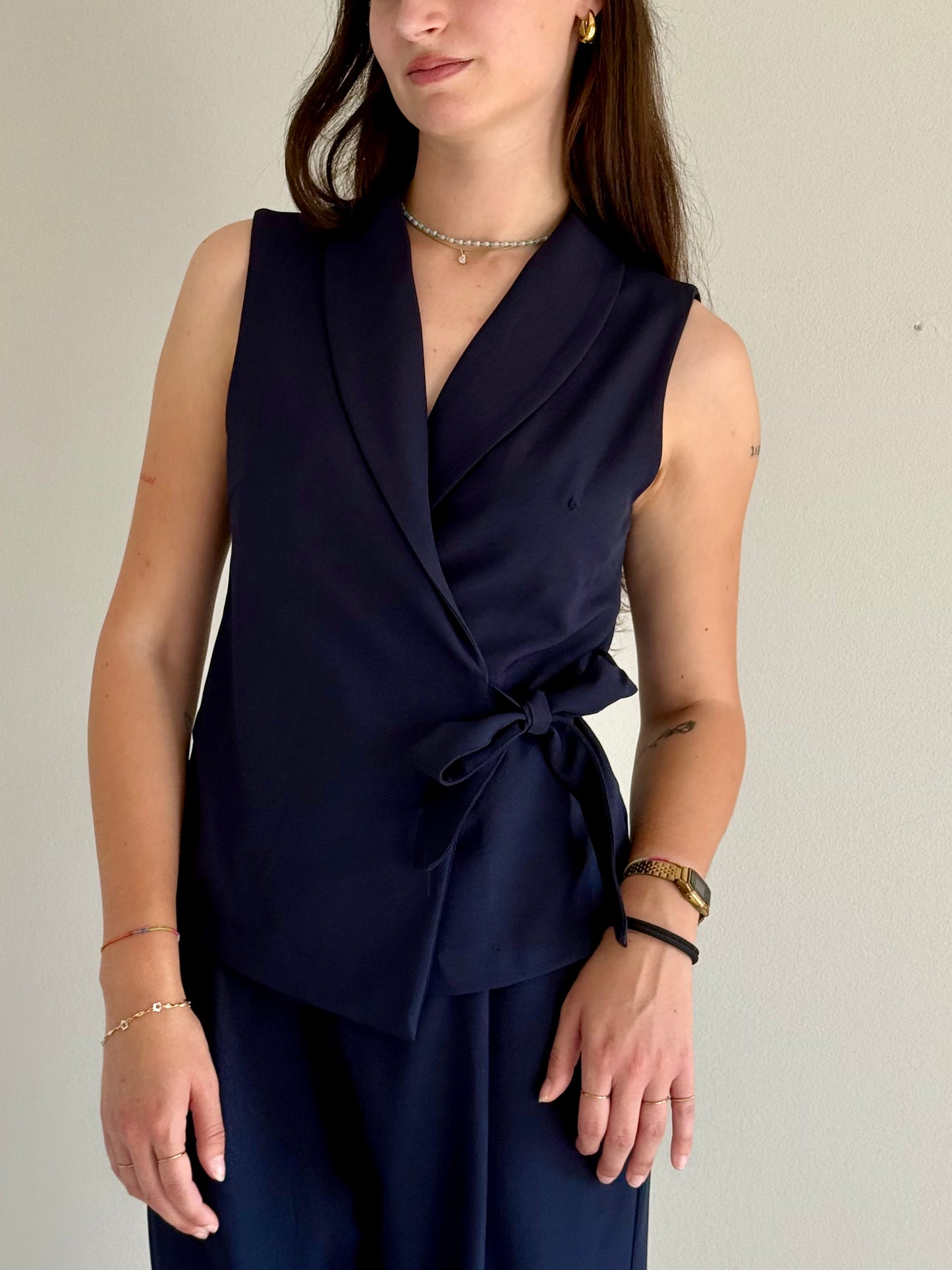 Coordinato Gilet e Pantalone Blu