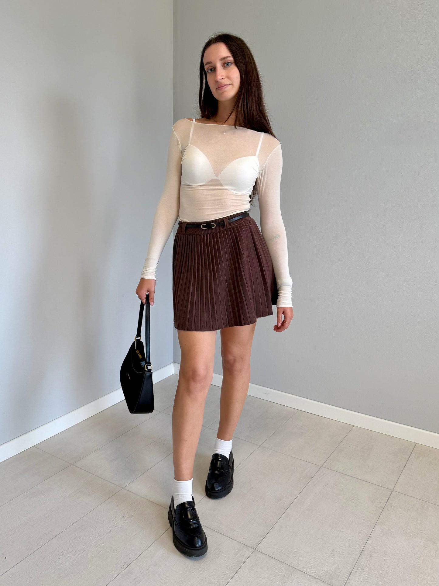 Maglia scollo a Barca con Manica Lunga in Cashmere Jadea 4064