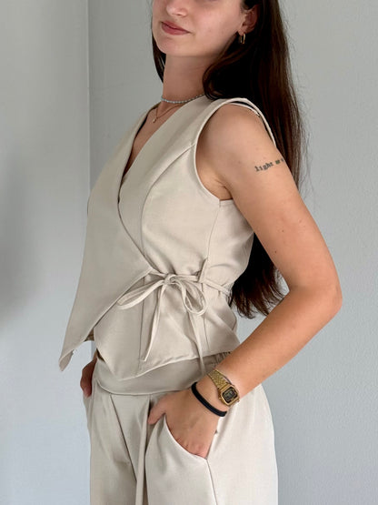 Set Coordinato Elegante Beige