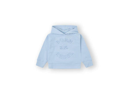 Felpa con Cappuccio Azzurra da Bimba Canda House BORN 25487151