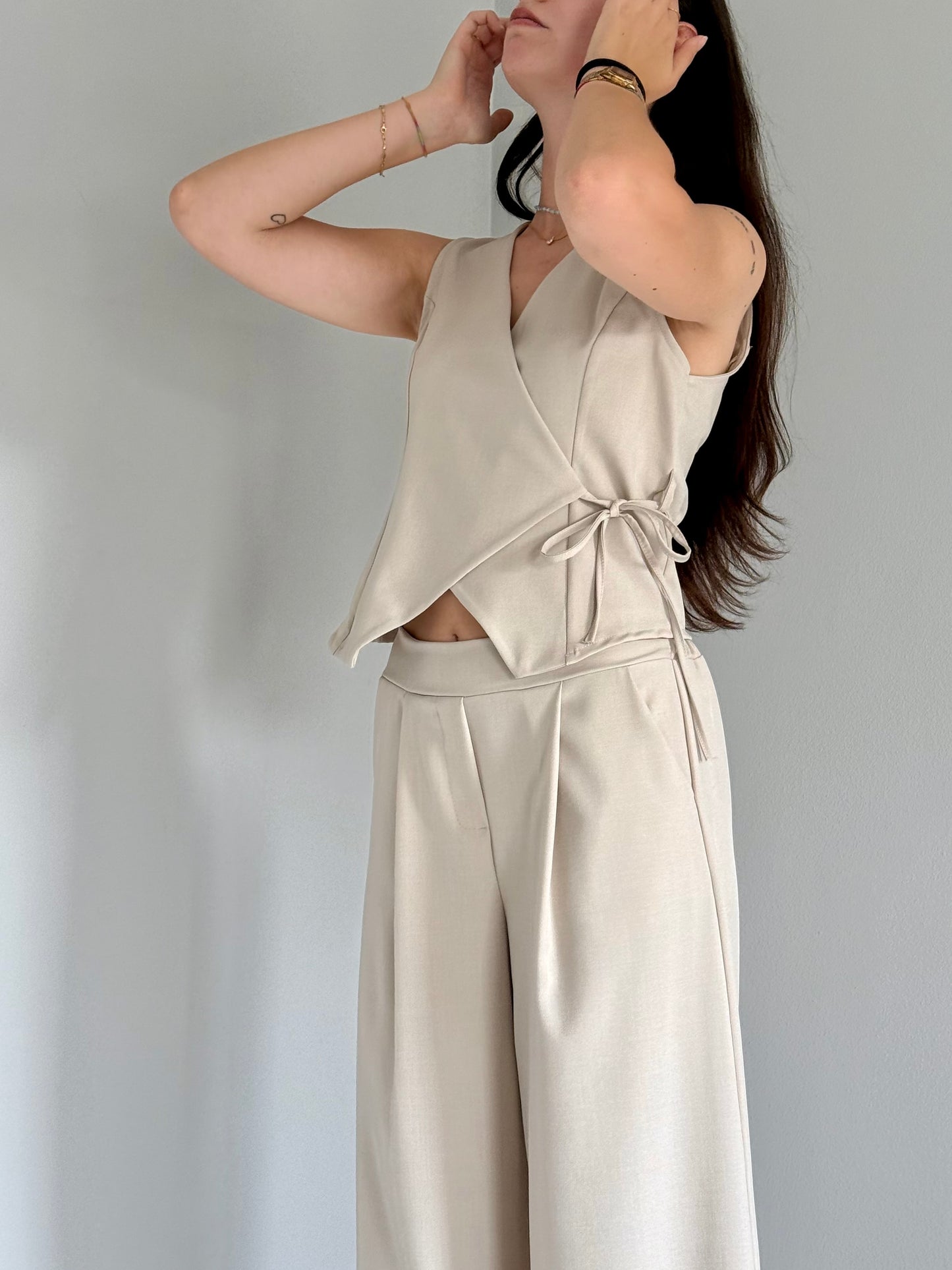 Set Coordinato Elegante Beige