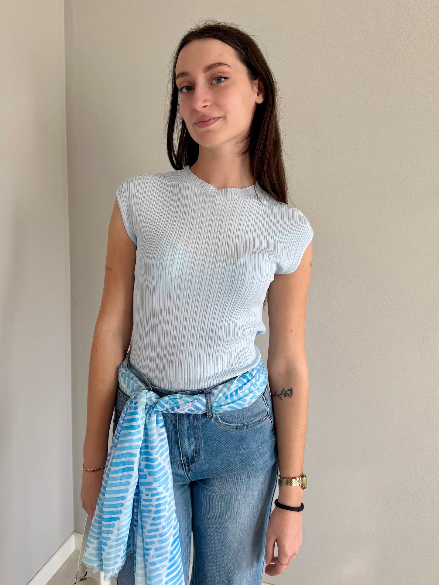 Maglietta in Filo Senza Maniche