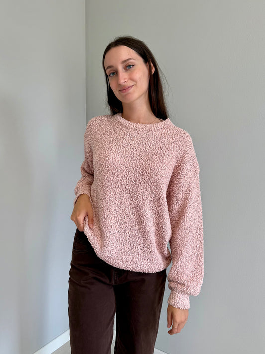 Maglione Bouclè Rosa