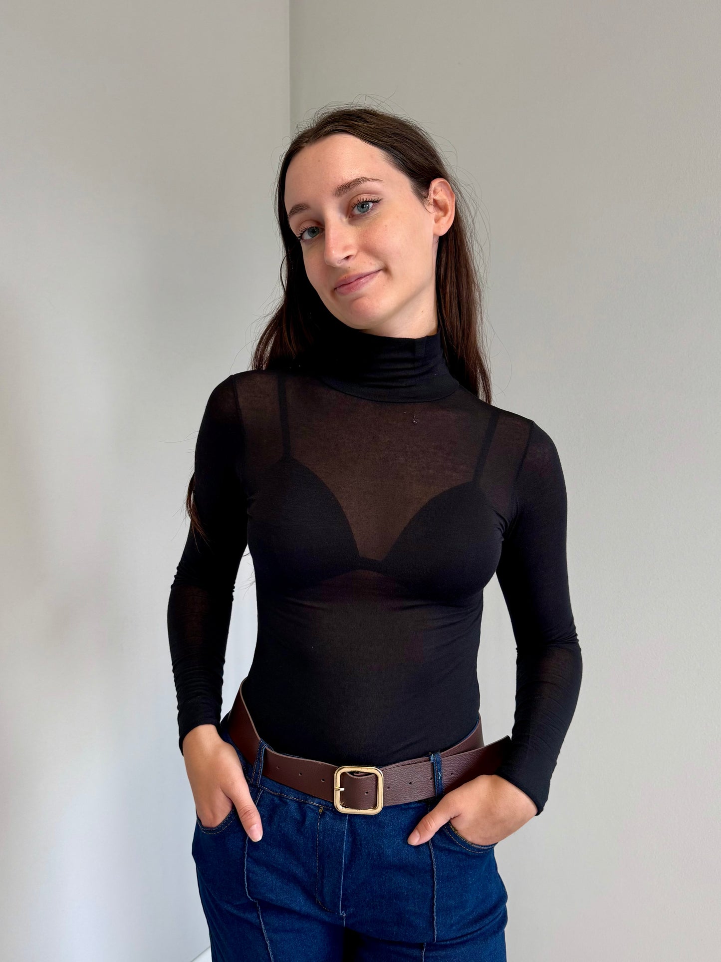 Dolcevita con Manica Lunga in Cashmere Jadea 4066
