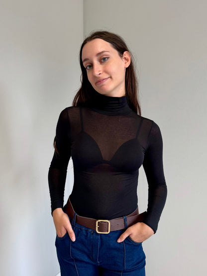 Dolcevita con Manica Lunga in Cashmere Jadea 4066