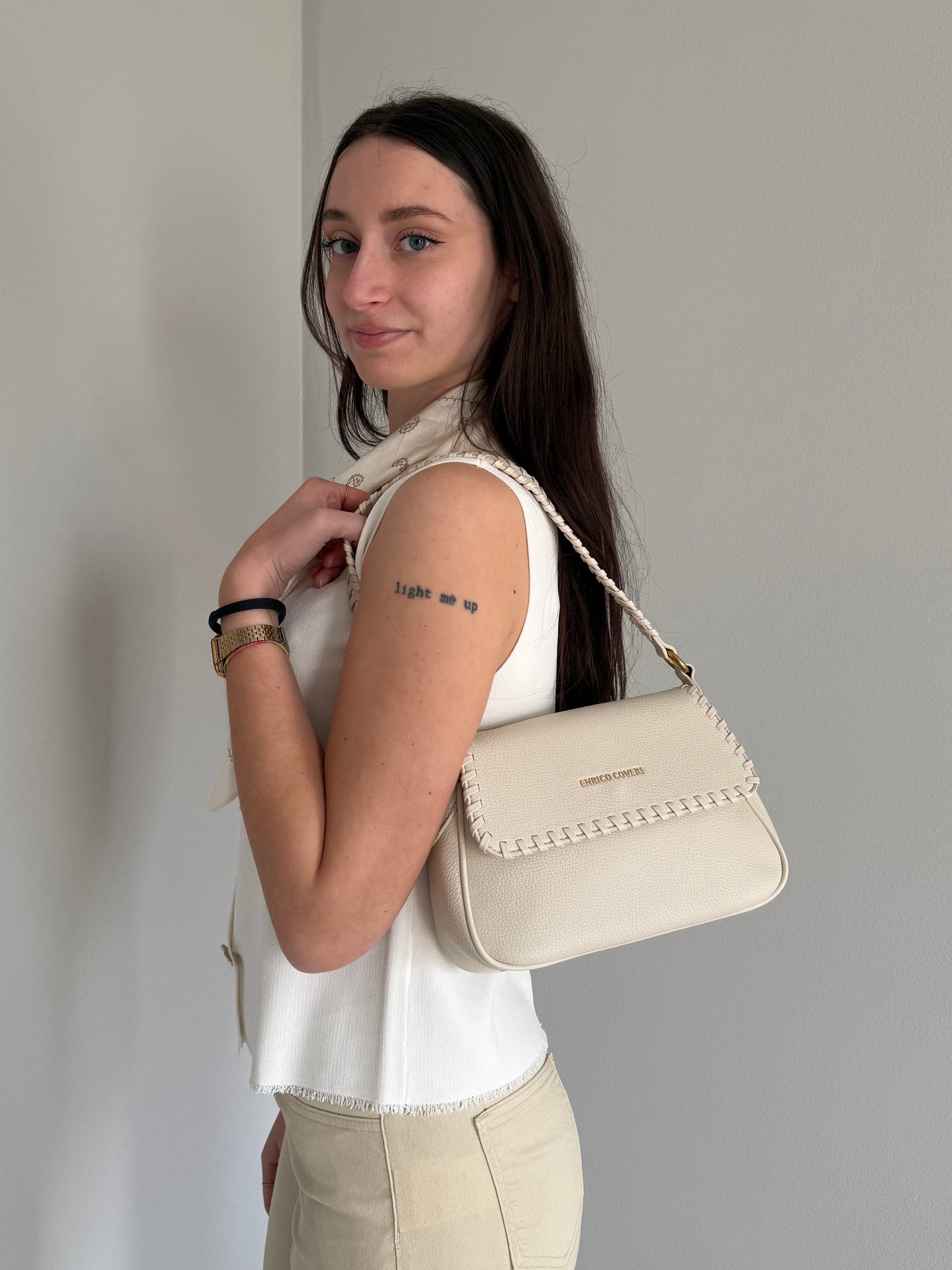 Borsa Panna con Tracolla