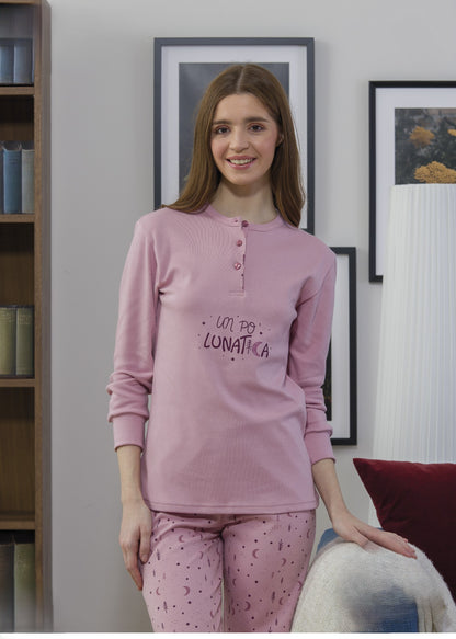 Pigiama Donna Caldo Cotone 5427