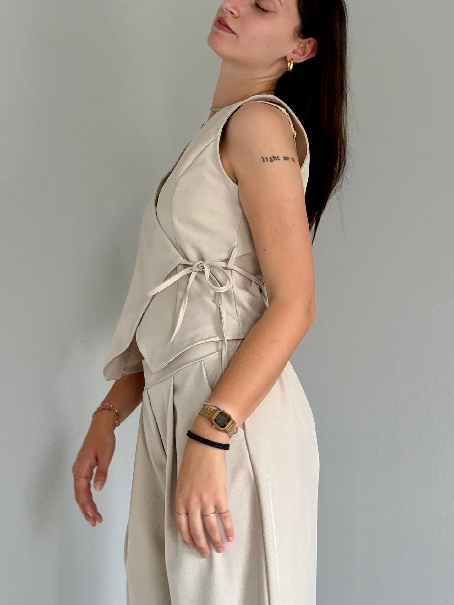 Set Coordinato Elegante Beige