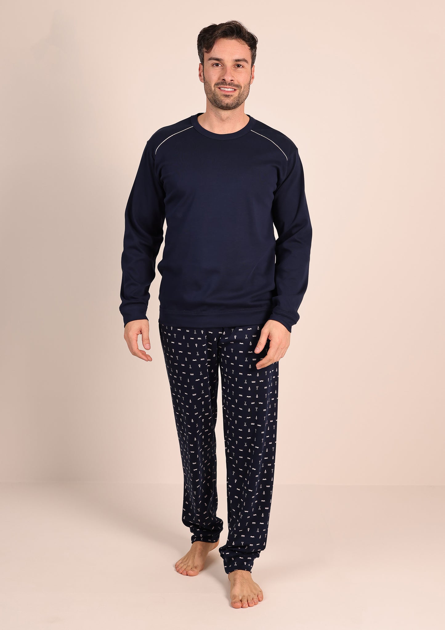 Pigiama Caldo Cotone Interlock Gary 6031