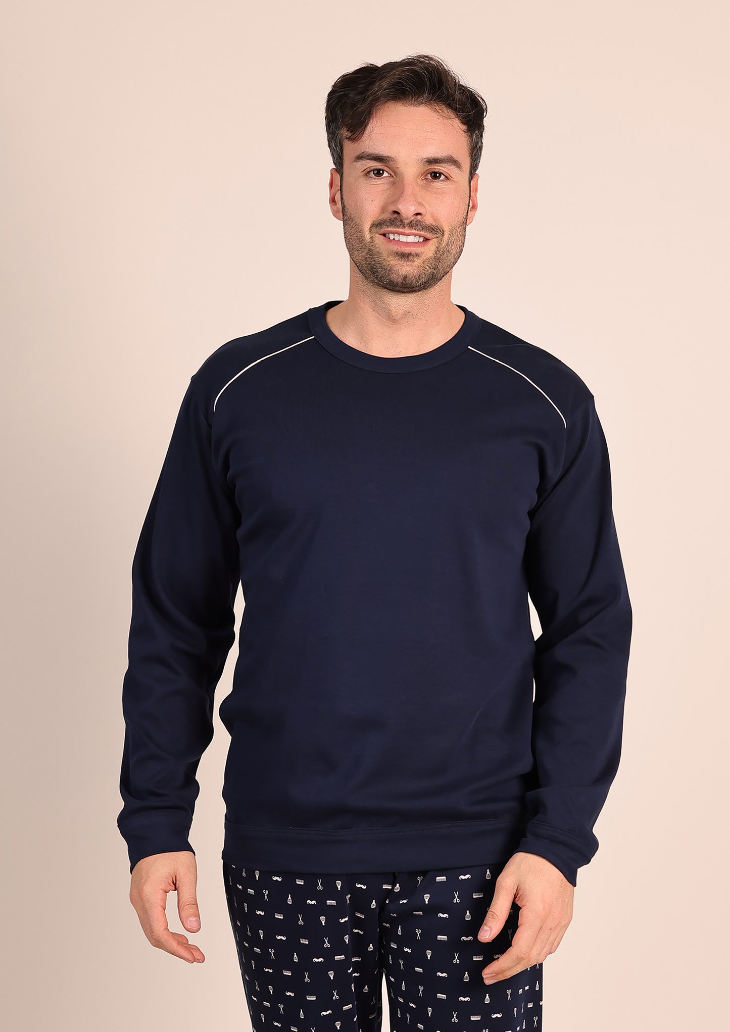 Pigiama Caldo Cotone Interlock Gary 6031