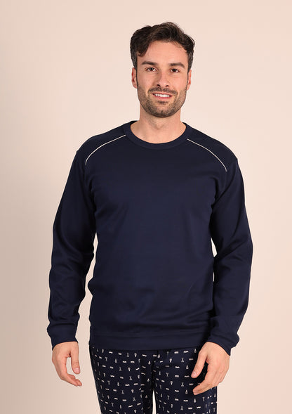 Pigiama Caldo Cotone Interlock Gary 6031