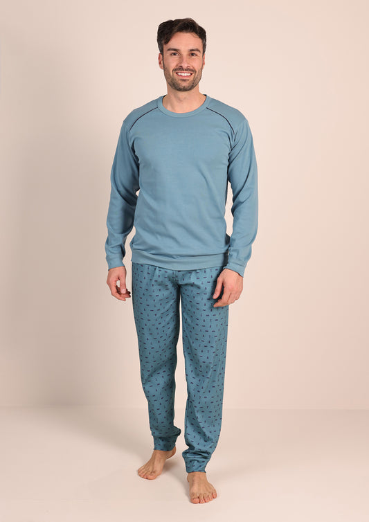 Pigiama Caldo Cotone Interlock Gary 6031