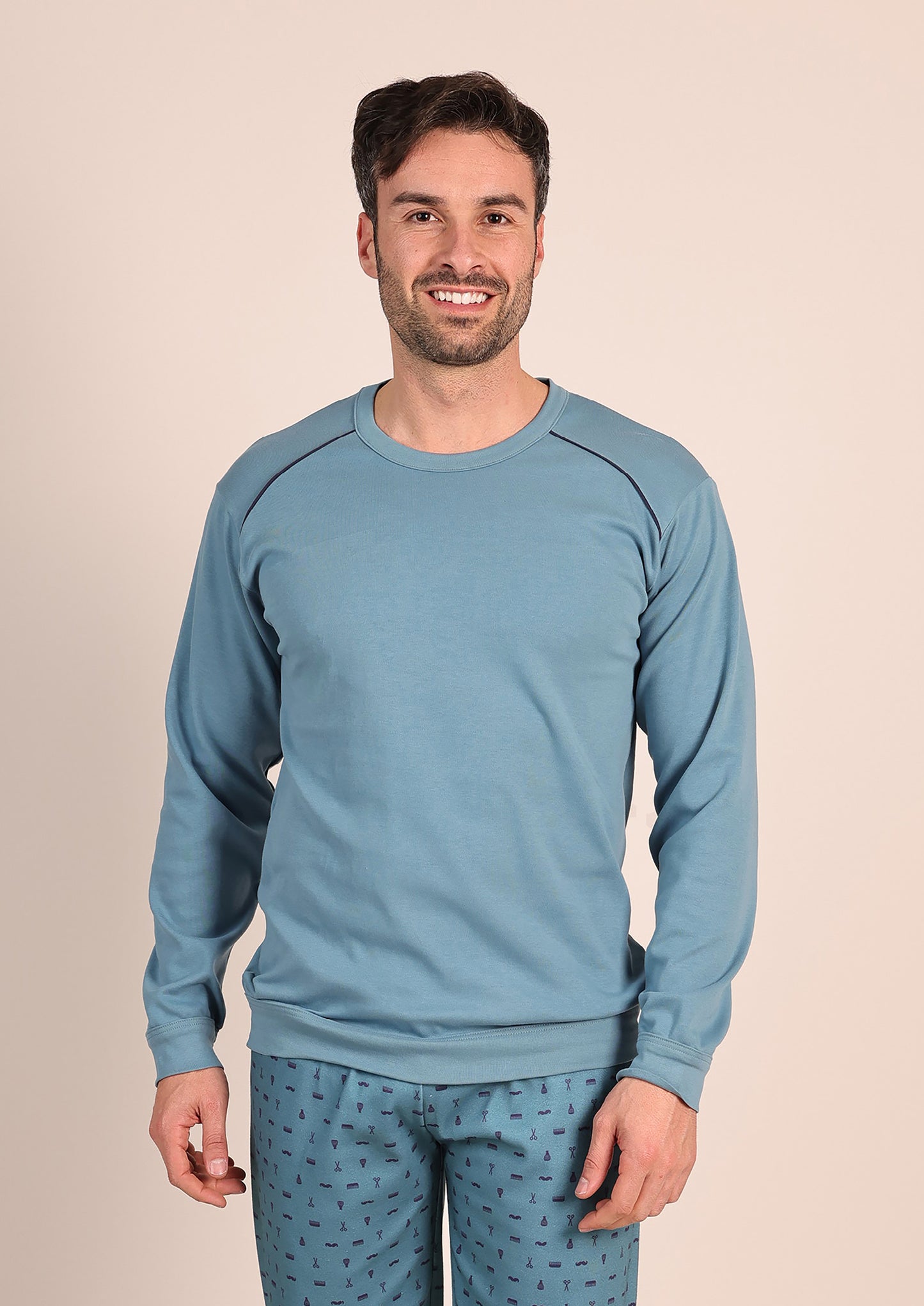 Pigiama Caldo Cotone Interlock Gary 6031