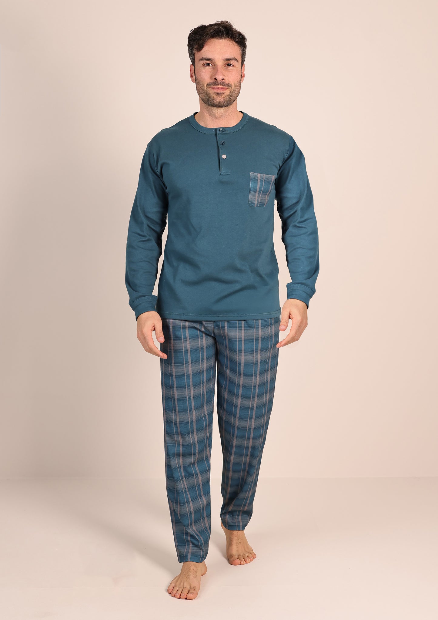 Pigiama Caldo Interlock Cotone Gary 6040