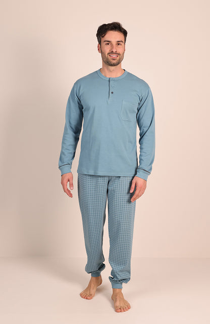 Pigiama Caldo Cotone Interlock Gary 6045