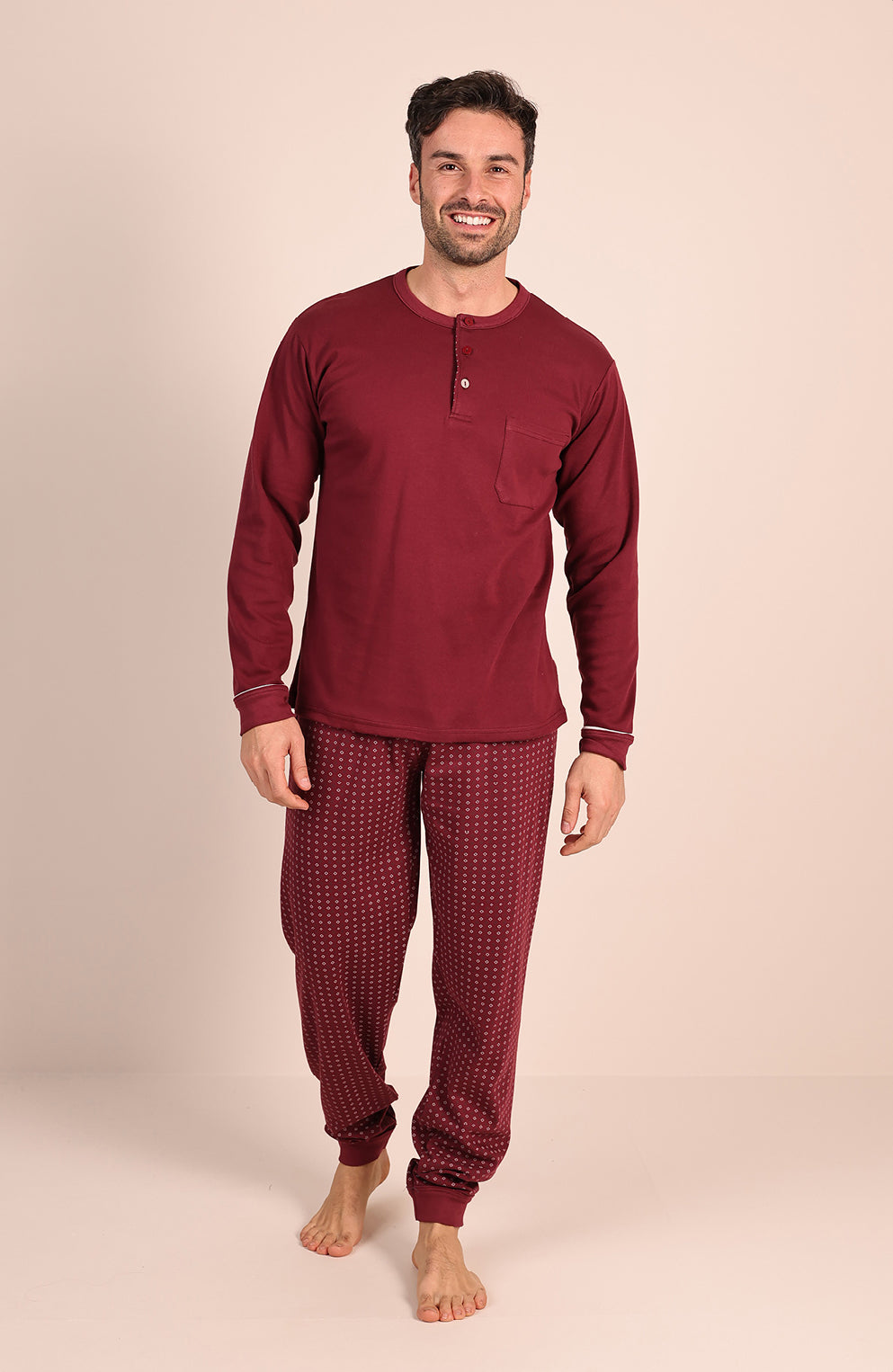 Pigiama Caldo Cotone Interlock Gary 6045