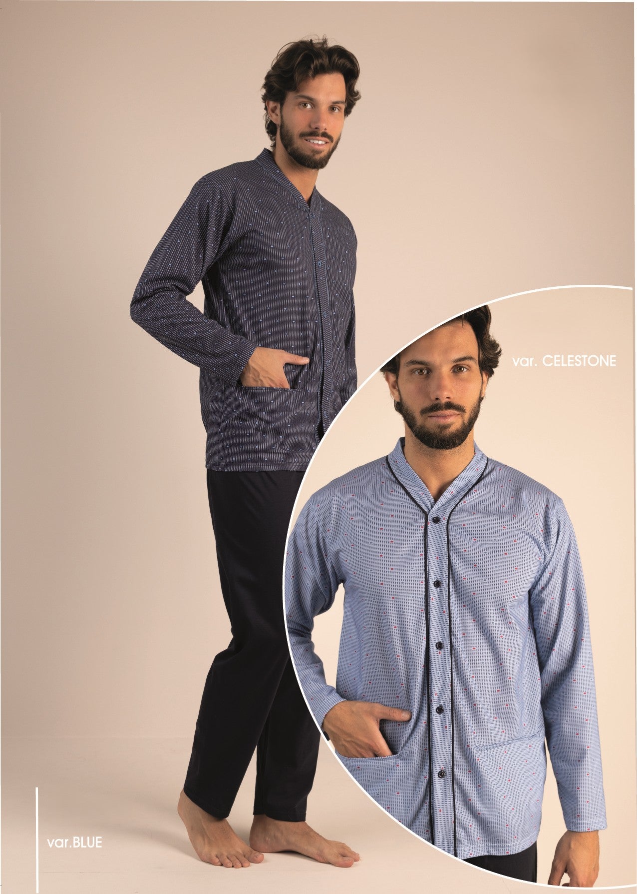 Pigiama Uomo Cardigan Gary 6241