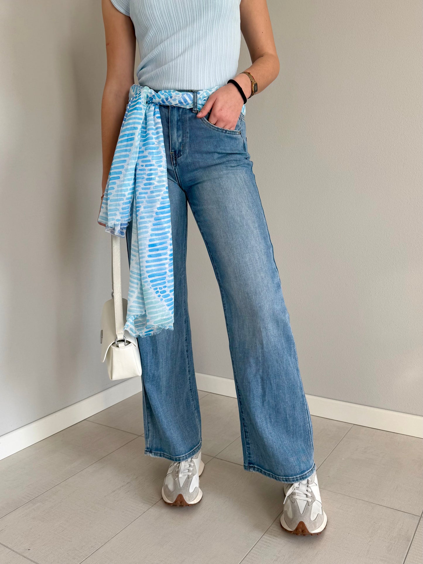 Jeans Denim Wide-Leg da Donna