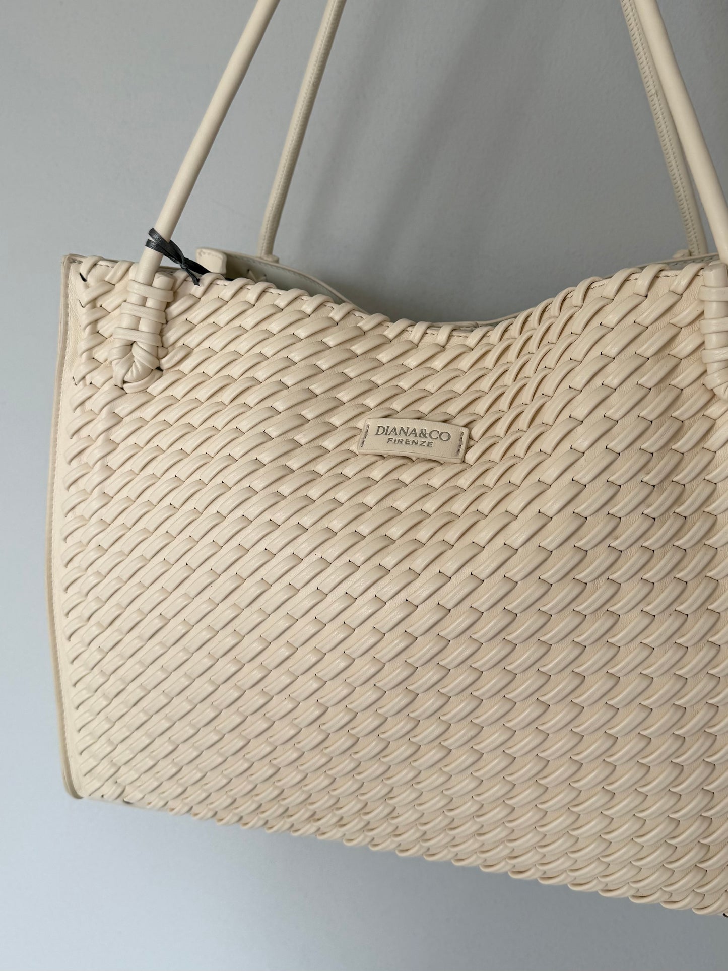 Borsa da Ufficio con Motivo Intrecciato