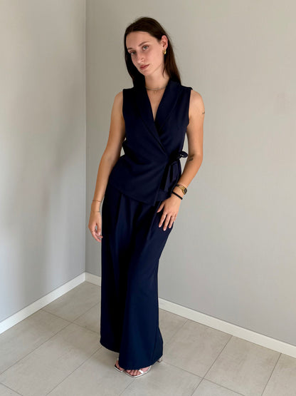 Coordinato Gilet e Pantalone Blu