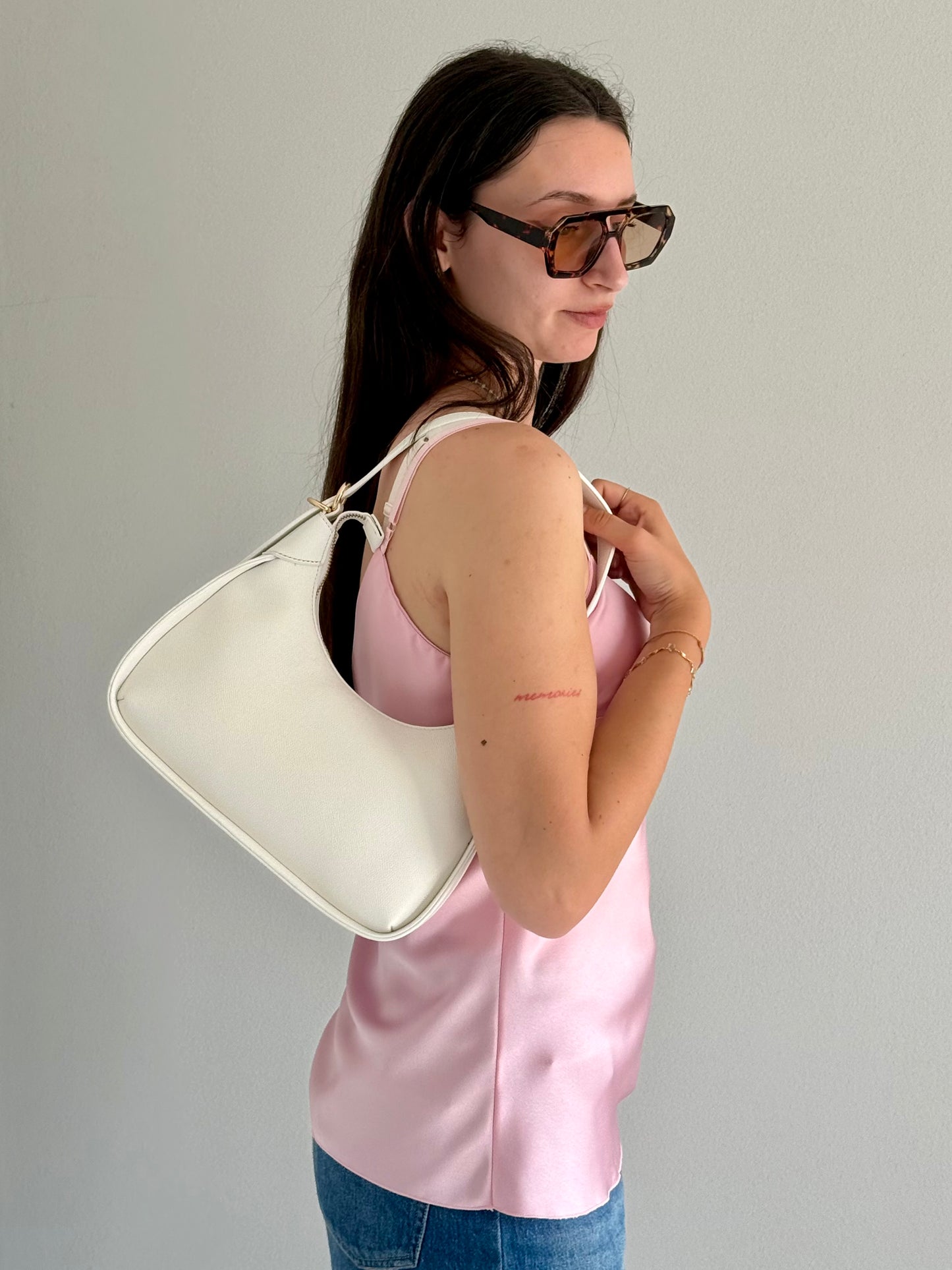 Borsa a Spalla Bianca