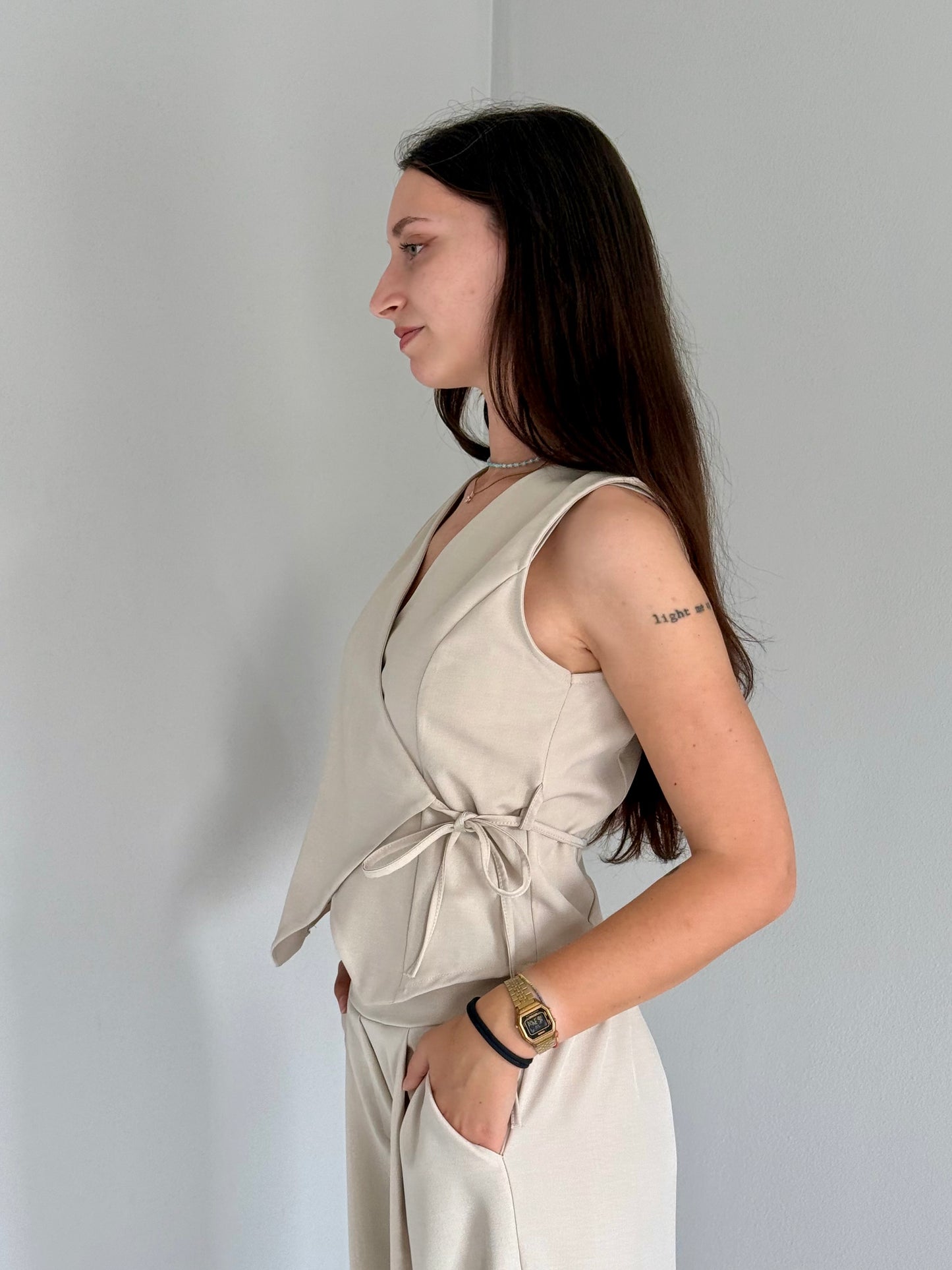Set Coordinato Elegante Beige
